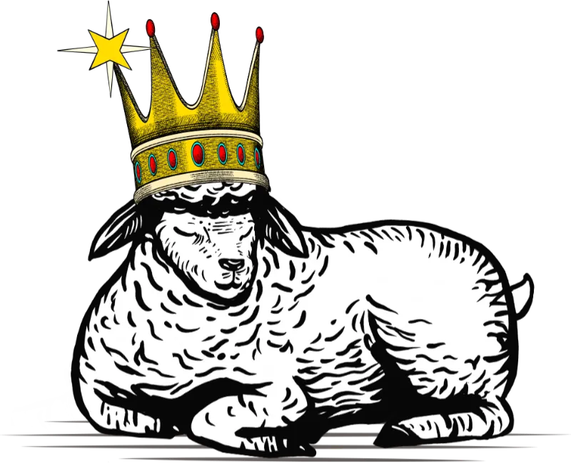Sheep with crown