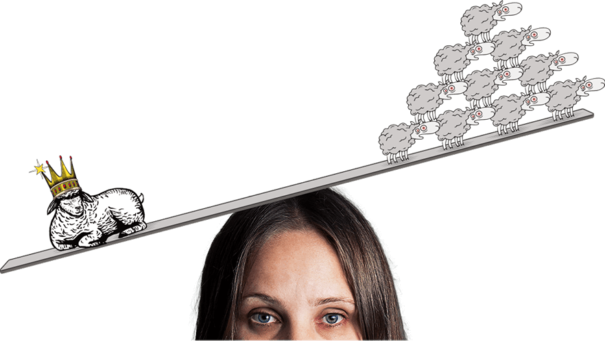 Woman balancing